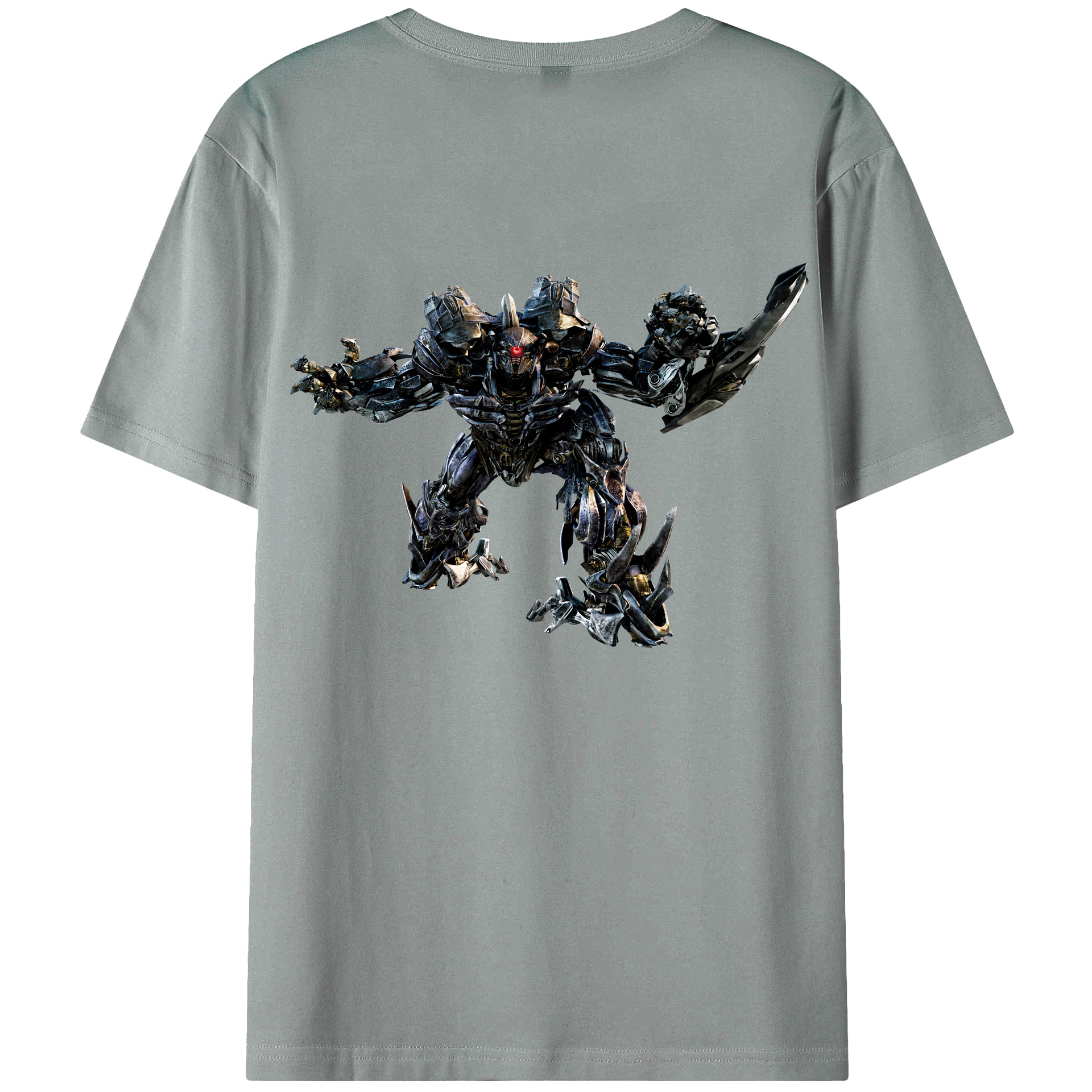 （画像用） Transformers トランスフォーマー 綿100％ メンズ半袖Tシャツ（バックプリント） 通気性